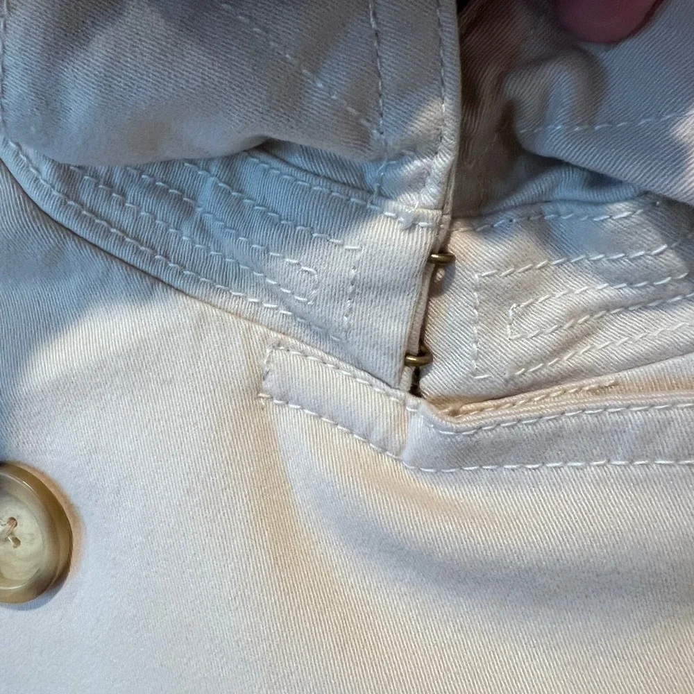 GAP Womens Tan Khaki Double Breasted Short Trench Coat Jacket‎ XXL Utility Barn